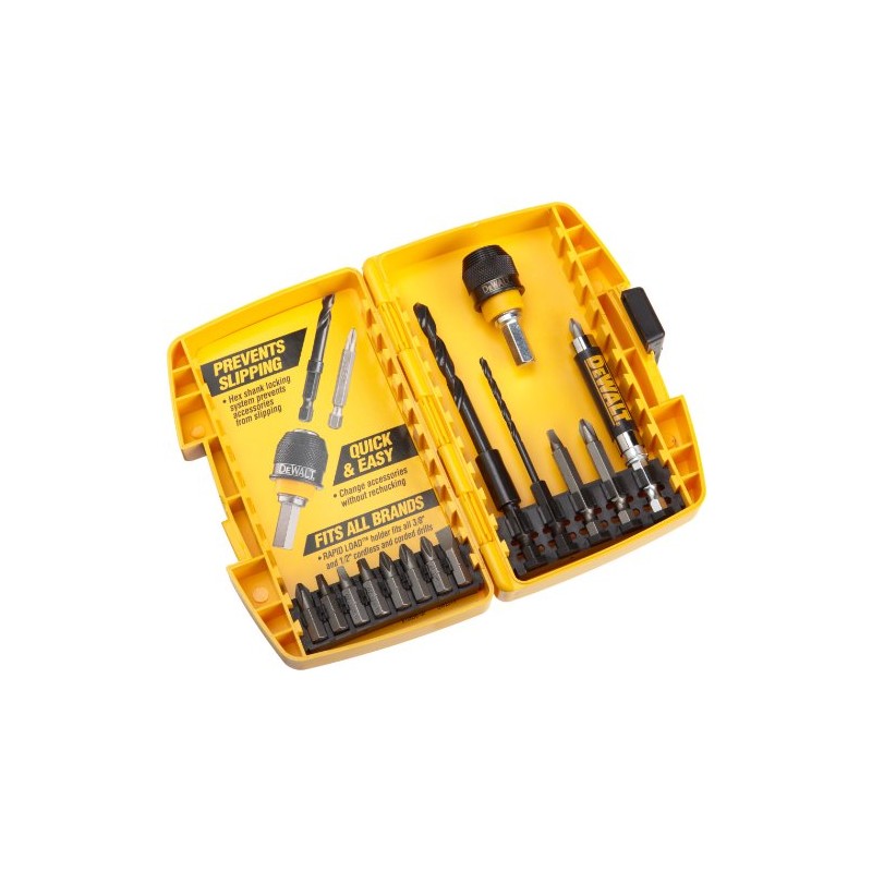 DEWALT DW2513 Rapid Load 15 Piece Drilling and Driving Set