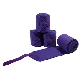 Big Black Horse Fleece Polo Leg Wraps - Purple - Set of 4 (Mini)
