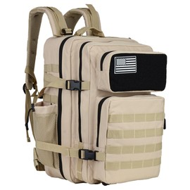 KXBUNQD Military Tactical Backpack - 45L Molle Assault Pack for 3-Day Survival, Gym, Hunting, and Daily Use - Versatile Military Backpack & Trekking Day Pack