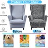 Wing Chair Slipcovers 2 Pieces Printed Wingback Chair Covers Armchair
