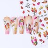 10 Sheets Fall Nail Art Stickers Decals Thanksgiving Nails Decals