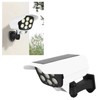 Solar LED Wall Light Simulated Camera Induction Lamp Remote Control