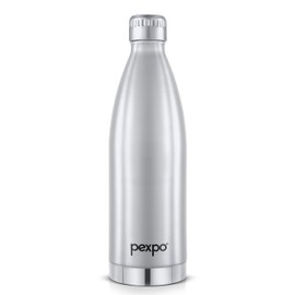 Pexpo Extreme 30 Hrs Hot & Cold ISI Certified Flask|2 Year Warranty|Stainless Steel Water Bottle - 28 oz | 850 ml Silver | Thermoflask |Adventure |Trekking| Office| Workout| Home|Adults & Kids