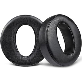 SOULWIT Replacement Earpads for Sony MDR-Z1R (MDRZ1R) WW2 Signature Hi-Res Headphones, Ear Pads Cushions with Soft Protein Leather - Black