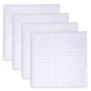 HDCMLF Handkerchief White Handkerchief, 100% Cotton, For Weddings, Ceremonies, Unisex,