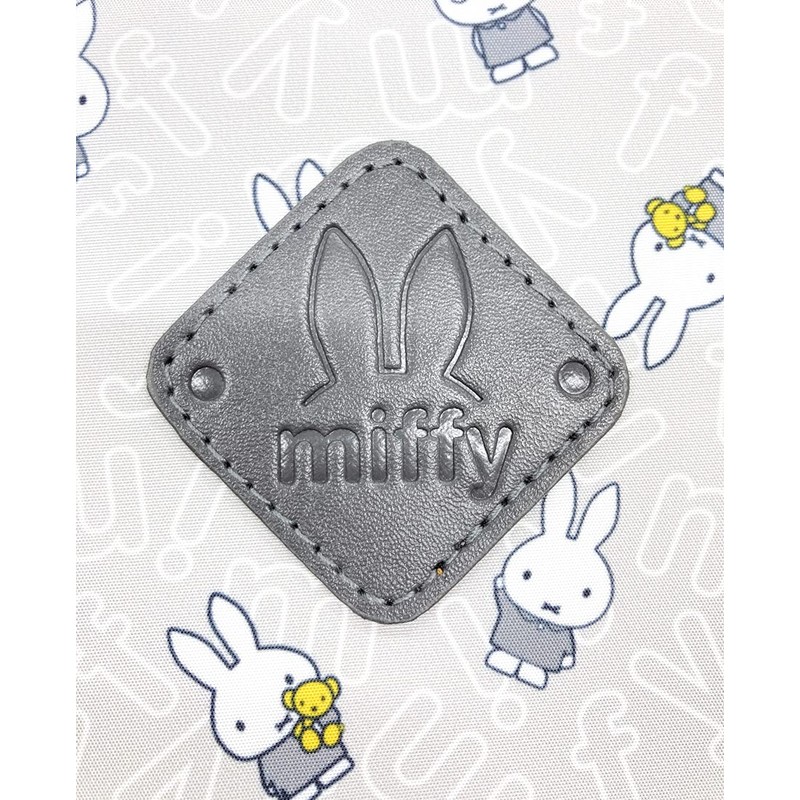 I Planning Miffy 2-Tier Pouch, Gray, W 7.5 x H