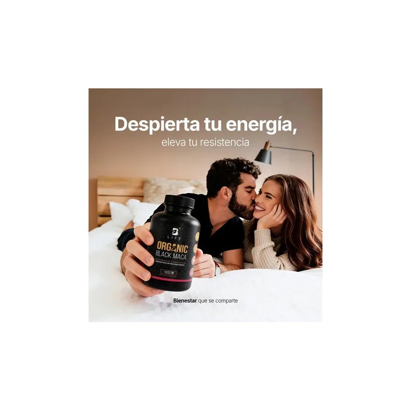 Maca Negra Orgánica B Life 70 Cápsulas Energía Natural Sin