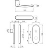 Kawaguchi Giken AL-33-4K13-SG Door Lever Indoor Lock AL Series Satin