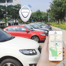 Smart Bluetooth Finder Alarm Prompt Portable Pet Locator Key Luggage Finder Item Locator White