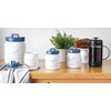 DII Kitchen Accessories Collection Ceramics, Jar Canister Set, Blue, 3