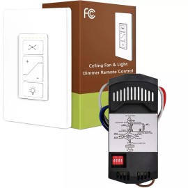 53T Ceiling Fan Wall Remote Control 4DIP Switch for Harbor Breeze Hampton - Wall Control & Receiver