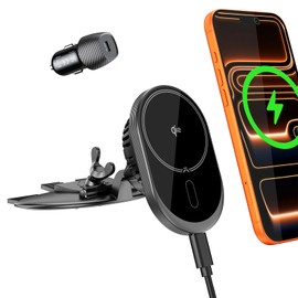 1Zero Qi2 15W CD Slot Car Phone Mount Charger for MagSafe