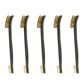 Helonge Brass Wire Brush, 5 Pcs Samll Brass Wire Brush, Mini Wire Brass Brushes for Cleaning