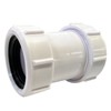 Straight Pipe Connector SENRISE 40mm PVC Pipe Connector Compression Joiner