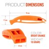 Bramble - 10 Emergency Orange Survival Safety Whistles - Distress