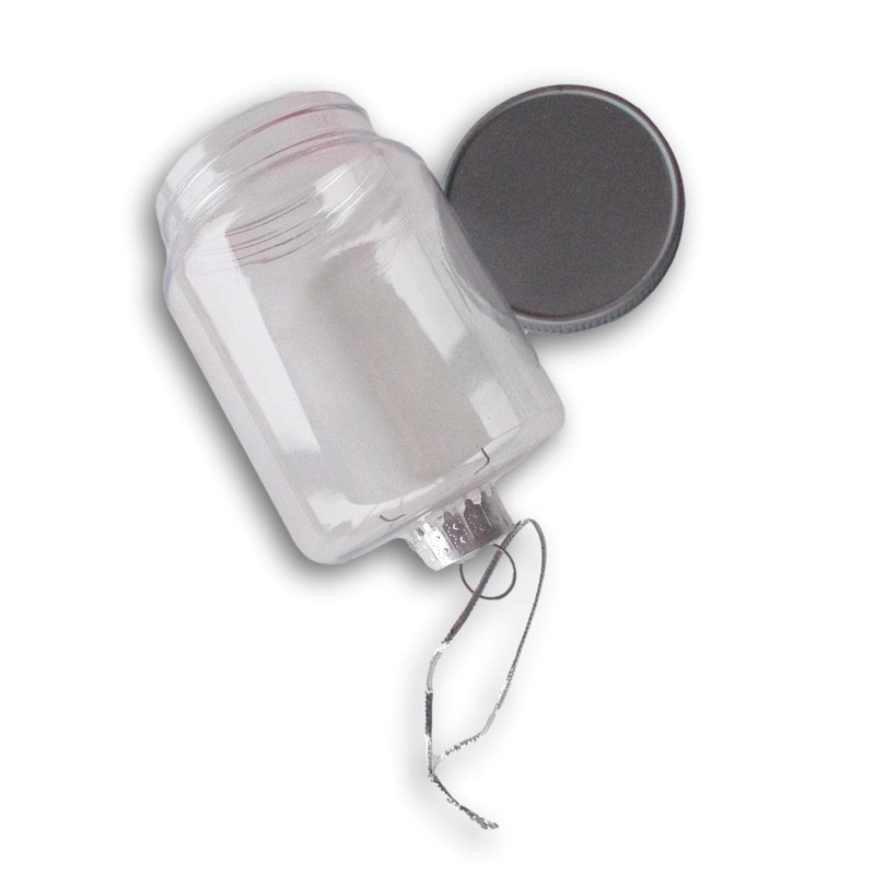 Mason Jar Clear Plastic Ornament Globe - Craft Project to