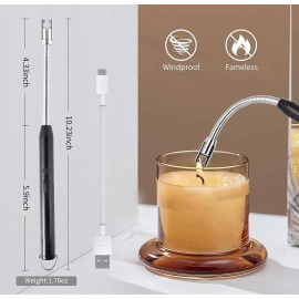 CL Electrico Plasma Led Encendedor Sin Llama Flexible Seguro