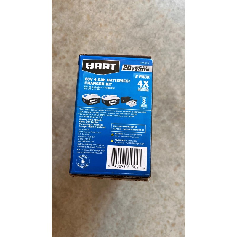 HART NEW HART 20-Volt Cordless Impact Driver HART 20V +