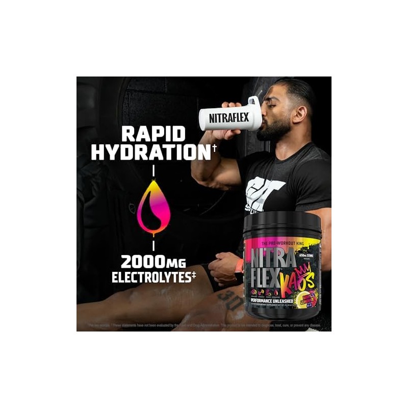 GAT SPORT Nitraflex KAOS Pre Entreno en Polvo - The