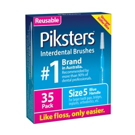 Piksters Piksters Interdental Brushes (35 Pack, Size 5 (Blue))