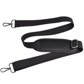 Adjustable Shoulder Strap with Metal Hooks, Universal Replacement with Non-Slip Detachable Padded for Laptop Messenger Bag/Shoulder Bag/Briefcase (Black, 160cm*3.8cm)