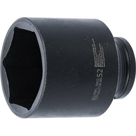 BGS 70012 | Hexagonal Impact Socket | 12.5 mm (1/2 Inch) | SW 52 mm