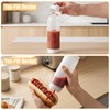 Grevosea 2 Pcs 20 oz Inverted Squeeze Bottles, Refillable Large