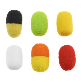 Micro Traders 40pcs Carp Fishing Lure 12mm x 8mm Fishing Bead Foam Lure Soft Hair Rig Baits Artificial Ball Beads Feeder Artificial Carp Baits Mixed Color