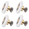 Cosswe 4pcs Shower Door Rollers, 19mm Sliding Shower Doors Wheels