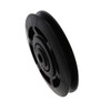 Pair of 95mm Universal Wearproof Black Bearing Pulley Wheel Cable
