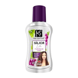 KeraShine Silica Lite Uva, Tratamiento Capilar Anti-Frizz con Brillo para Cabello, 110 ml
