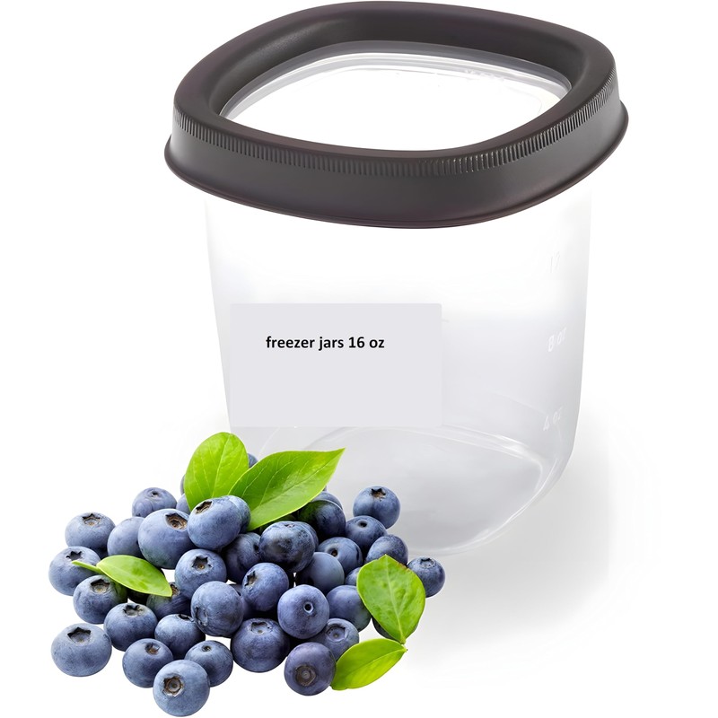 Bexter Freezer Jars 16 oz – 2 Pack | BPA-Free