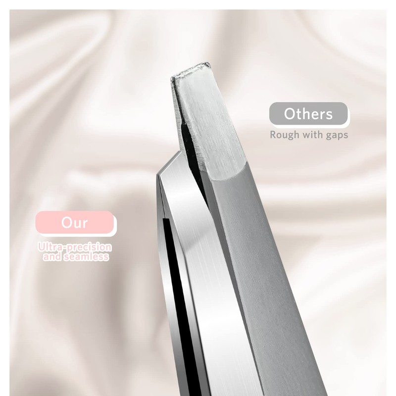 Tweezers and Nail Clipper Set with Case for Men Women,