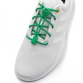 Run Out Sports Elastic Laces - Quick Lacing System Without Tie - Reflective - for Children and Adults - Durable, Robust and Strong