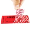 TamperSeals Group - 100 Count Red 25x85mm Full Transfer Security