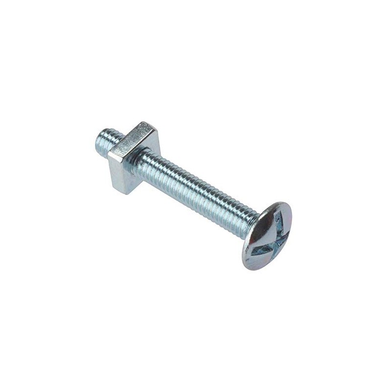 ForgeFix Roofing Bolts | M6 x 16mm | Zinc Plated