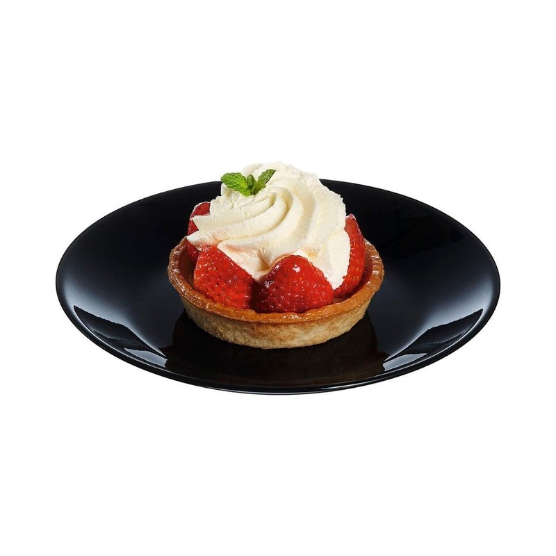 Arcopal Zelie Dessert Plate 18 cm Black Pack of 6