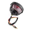 KIMISS Tail Brake Light,Black Round Motorcycle Rear Brake Tail Lights