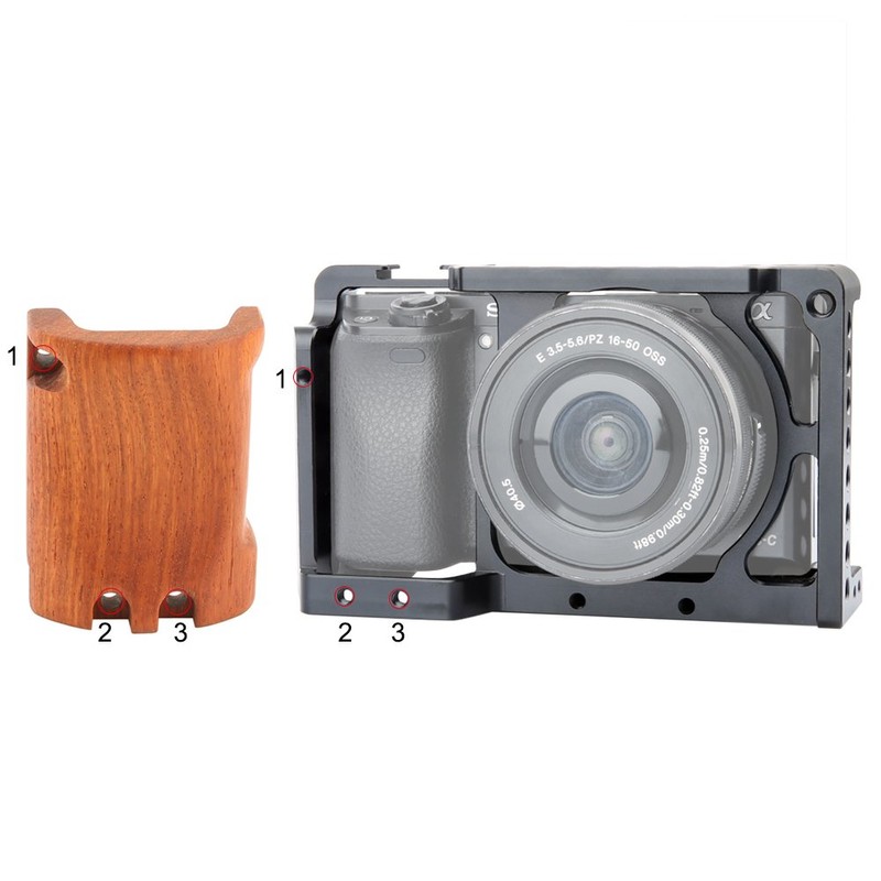 NICEYRIG Aluminum Camera Cage for Sony A6100 A6400 A6300 A6000