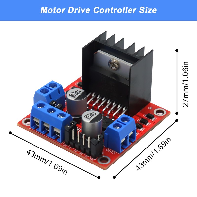 L-298N Motor Drive Controller Board Module Dual H Bridge DC