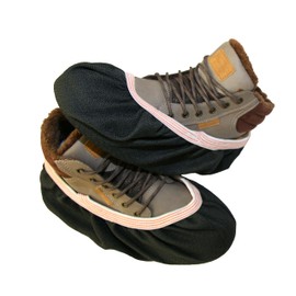 Goat Gripz Anti-Slip Shoe Socks, Traction for Snow and Ice, Polyester Weave, Elastic Band, Lightweight (M)