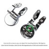 Fanmitrk Toilet Seat Hinges Made of Zinc Alloy, Toilet Lid