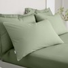 Bianca 200 Thread Count Cotton Percale Standard Pillowcase Pair Sage