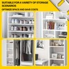 Adjustable Shelf Bracket 40 Inch 8 Pack Silver Shelf Pilaster