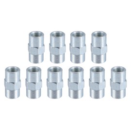 X AUTOHAUX 10pcs Motorcycle Brake Line Tube Fittings M10x1mm for 3/16" Hydraulic Brake Lines Union Durable Brake Pipe Connector