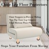 Fursafe&Q Rubber Caster Cups, Non Slip Furniture Pads Hardwood Floors-Furniture