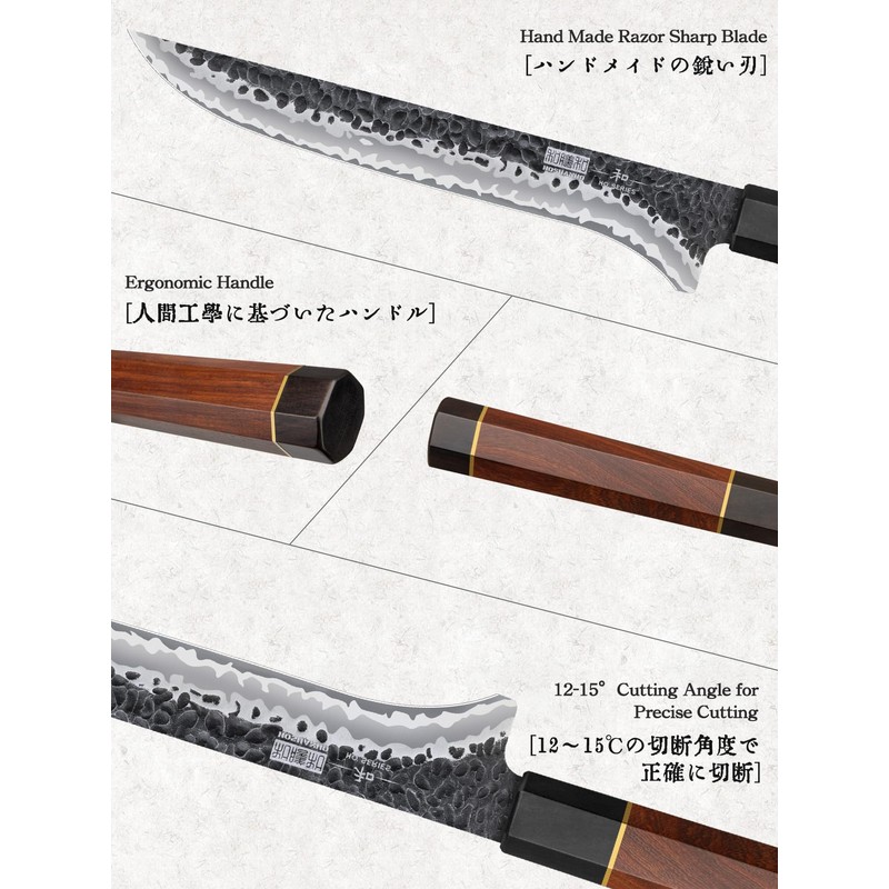 HOSHANHO 7 Inch Fillet Knife, Razor Sharp Hand Forged Boning