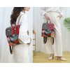 Segater Women Random Multicoloured Backpack Genuine Leather Shoulder Handbag Colorful