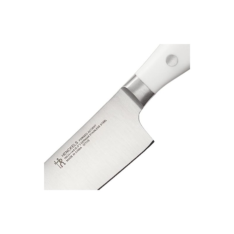 HENCKELS Forged Accent Razor-Sharp 5.5-inch Compact Chef Knife, White Handle,