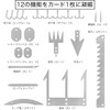 GoodsLand GD-SVCDTOOL-2SET 12 in 1 Survival Card, Multi-Tool Card, Card